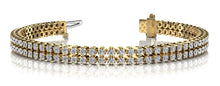 Load image into Gallery viewer, Double Row Diamond Bracelet with 3.69 ct.(finished) 1.8mm - Luxury Time NYC