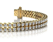 Load image into Gallery viewer, Double Row Diamond Bracelet with 4.16 ct.(finished) 2.0mm - Luxury Time NYC