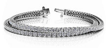 Load image into Gallery viewer, Double Strand Flexible Diamond Bracelet with 4.62 ct.(finished) 1.9mm - Luxury Time NYC