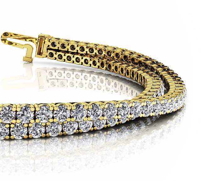 Double Strand Flexible Lab - Grown Diamond Bracelet with 5.66 ct.(finished) 2.2mm - Luxury Time NYC