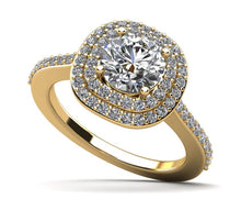 Load image into Gallery viewer, Effervescent Diamond Engagement Ring with 0.74 ct. (0.35 ct. center diamond) - Luxury Time NYC