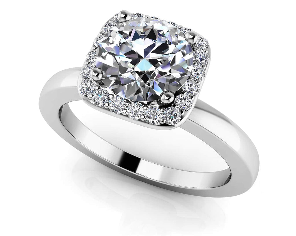 Elegant Dreams Diamond Engagement Ring with 0.33 ct. (0.25 ct. center diamond) - Luxury Time NYC