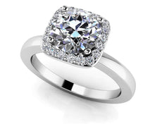 Load image into Gallery viewer, Elegant Dreams Diamond Engagement Ring with 0.33 ct. (0.25 ct. center diamond) - Luxury Time NYC