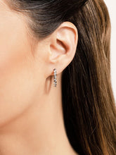 Load image into Gallery viewer, Elegant Oval Hoop Lab - Grown Diamond Earrings with 0.46 ct.(finished) 2mm - Luxury Time NYC