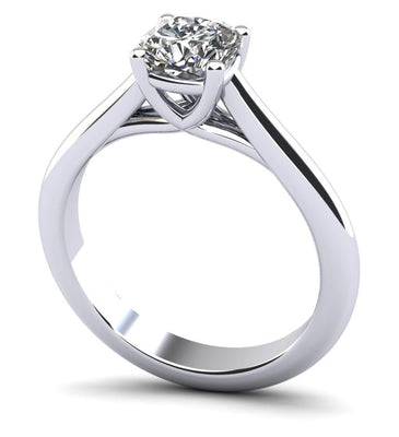 Elegant Round Lab - Grown Diamond Solitaire Engagement Ring with 2.00 ct.(finished) 7x7mm - Luxury Time NYC