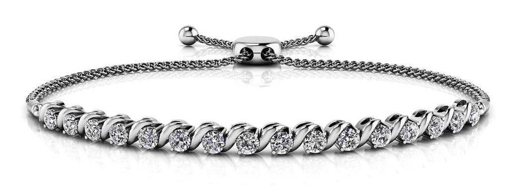 Embrace Adjustable Diamond Bracelet with 0.36 ct.(finished) 1.75mm - Luxury Time NYC