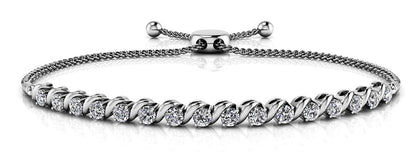 Embrace Adjustable Lab - Grown Diamond Bracelet with 0.36 ct.(finished) 1.75mm - Luxury Time NYC