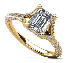 Load image into Gallery viewer, Emerald Cut Brilliance Lab - Grown Diamond Engagement Ring with 1.75 ct. (1.00 ct. center diamond) - Luxury Time NYC