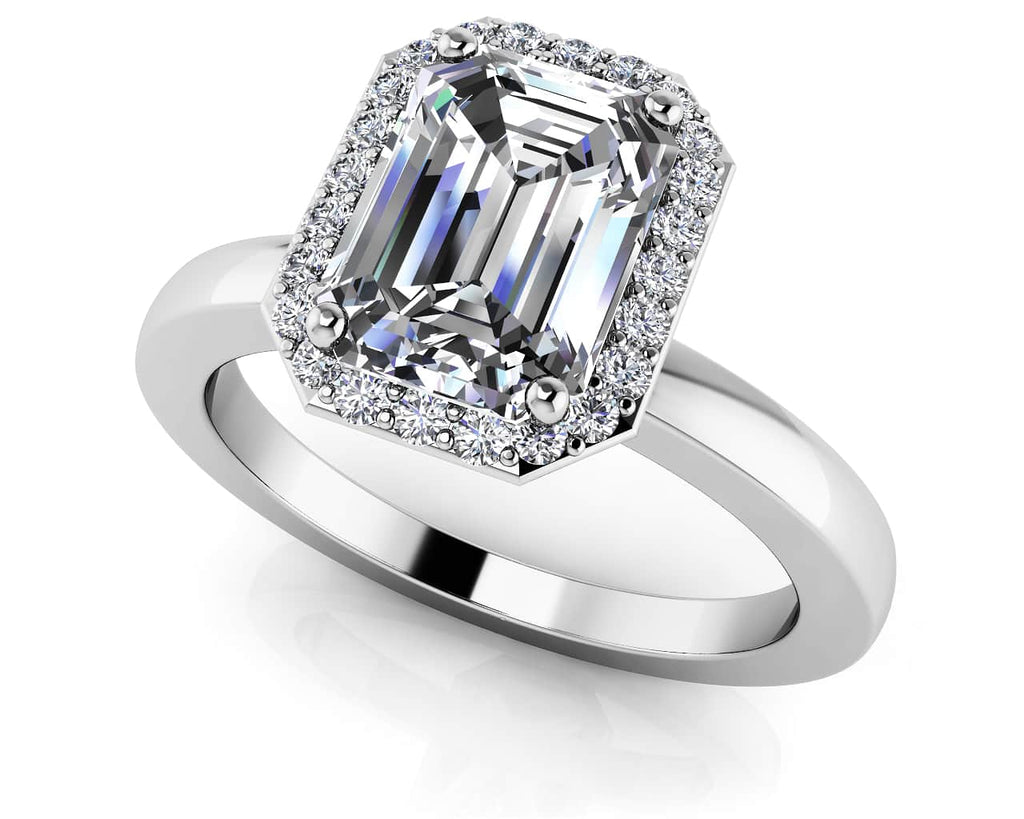 Emerald Cut Diamond Engagement Ring with 1.12 ct. (1.00 ct. center diamond) - Luxury Time NYC