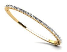 Load image into Gallery viewer, Emerald Cut Lab - Grown Diamond Bangle with 1.62 ct.(finished) 3x1.5mm - Luxury Time NYC