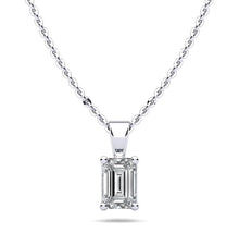 Load image into Gallery viewer, Emerald Cut Shaped Diamond Pendant with 0.50 ct.(finished) 5x4mm - Luxury Time NYC