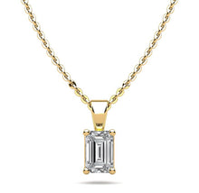 Load image into Gallery viewer, Emerald Cut Shaped Diamond Pendant with 0.50 ct.(finished) 5x4mm - Luxury Time NYC