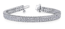 Load image into Gallery viewer, Endless Dreams Princess Cut Tennis Bracelet Lab - Grown Diamond with 14.88 ct.(finished) 2.7mm - Luxury Time NYC