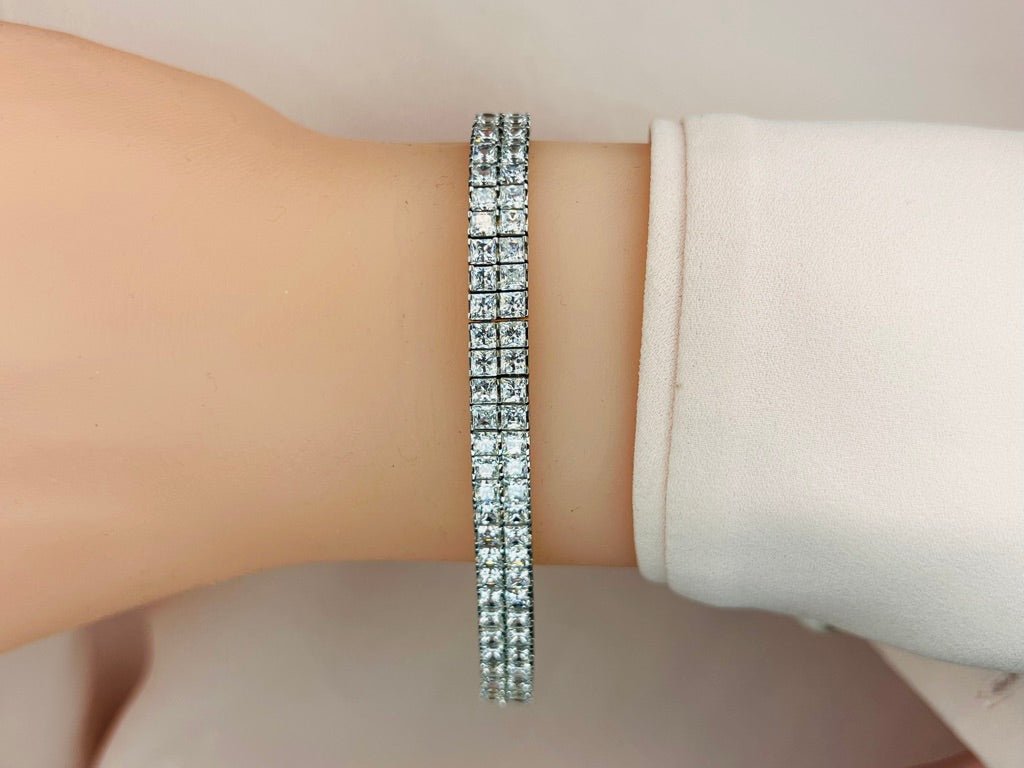 Endless Dreams Princess Cut Tennis Bracelet Lab - Grown Diamond with 14.88 ct.(finished) 2.7mm - Luxury Time NYC