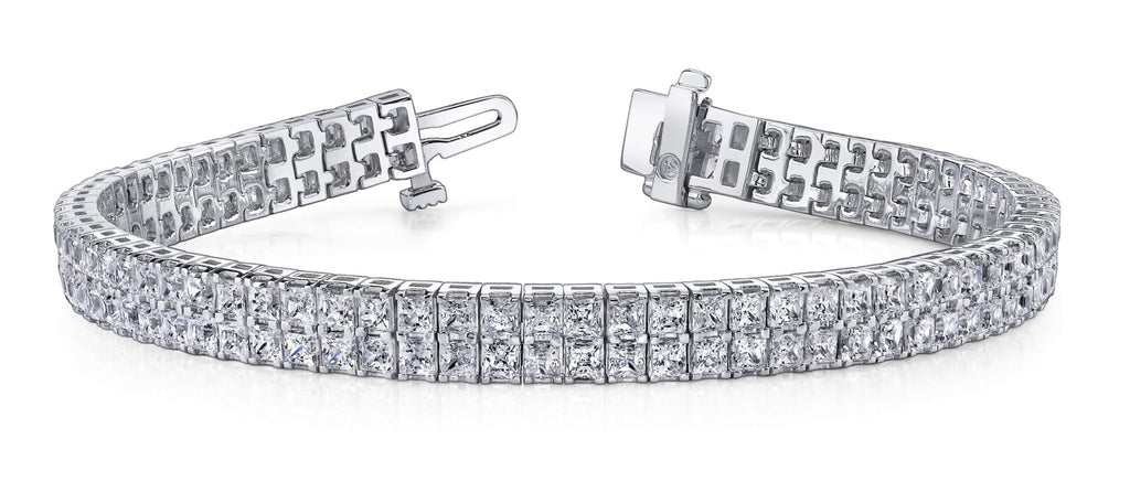 Endless Dreams Princess Cut Tennis Bracelet Lab - Grown Diamond with 8.40 ct.(finished) 1.9mm - Luxury Time NYC