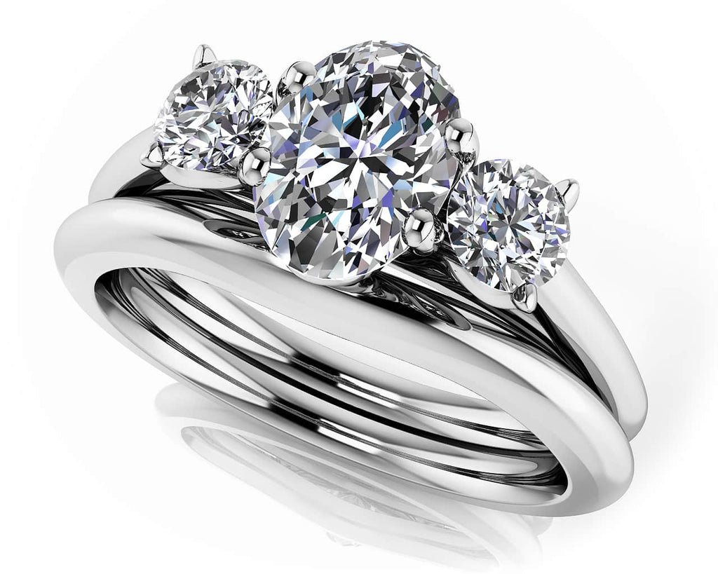 Enduring Love Bridal Set Diamond with 0.81 ct. (0.60 ct. center diamond) - Luxury Time NYC