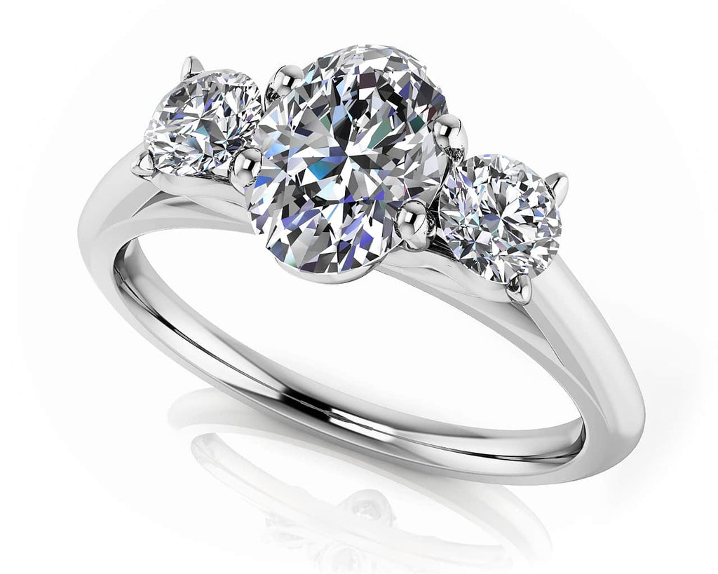 Enduring Love Diamond Engagement Ring with 0.81 ct. (0.60 ct. center diamond) - Luxury Time NYC