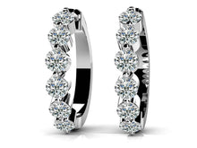 Load image into Gallery viewer, Essential Diamond Hoop Earrings with 0.46 ct.(finished) 2mm - Luxury Time NYC