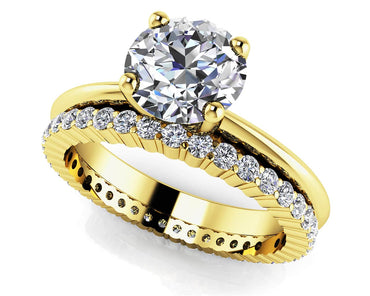 Eternal Light Round Solitaire Lab - Grown Diamond Bridal Set with 2.02 ct. (1.50 ct. center diamond) - Luxury Time NYC