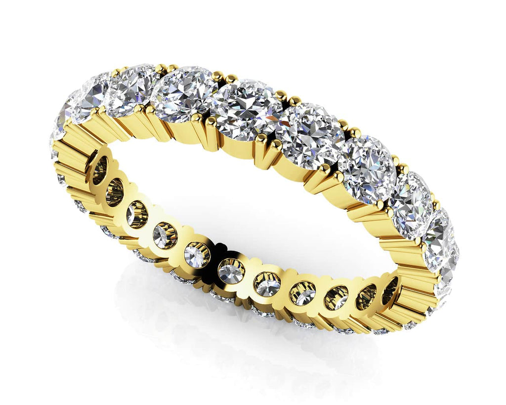 Everlasting Love Four Prong Diamond Eternity Diamond Ring with 0.56 ct.(finished) 1.5mm - Luxury Time NYC