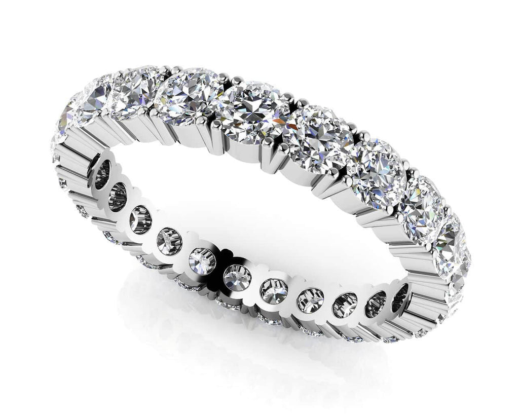 Everlasting Love Four Prong Diamond Eternity Diamond Ring with 0.56 ct.(finished) 1.5mm - Luxury Time NYC