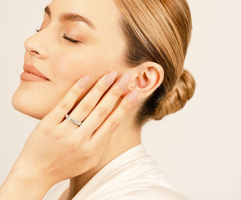 Everlasting Love Lab - Grown Diamond Anniversary Ring with 0.72 ct.(finished) 2.5mm - Luxury Time NYC