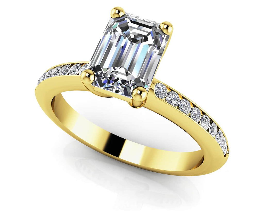 Exquisite Emerald Cut Lab - Grown Diamond Engagement Ring with 1.21 ct. (1.00 ct. center diamond) - Luxury Time NYC