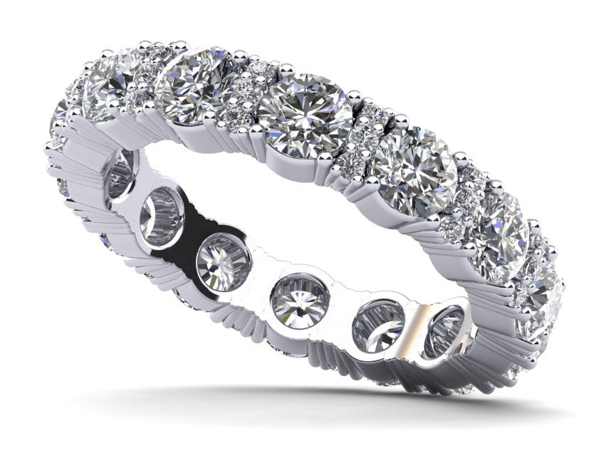 Exquisite Expression Diamond Eternity Lab - Grown Diamond Ring with 2.17 ct.(finished) 1mm, 3.3mm - Luxury Time NYC