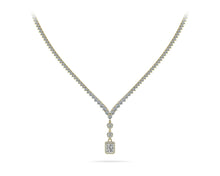 Load image into Gallery viewer, Extravagant Diamond Pendant 3 Prong V Diamond Necklace with 12.22 ct.(finished) - Luxury Time NYC