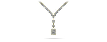 Extravagant Diamond Pendant 3 Prong V Lab - Grown Diamond Necklace with 12.22 ct.(finished) - Luxury Time NYC