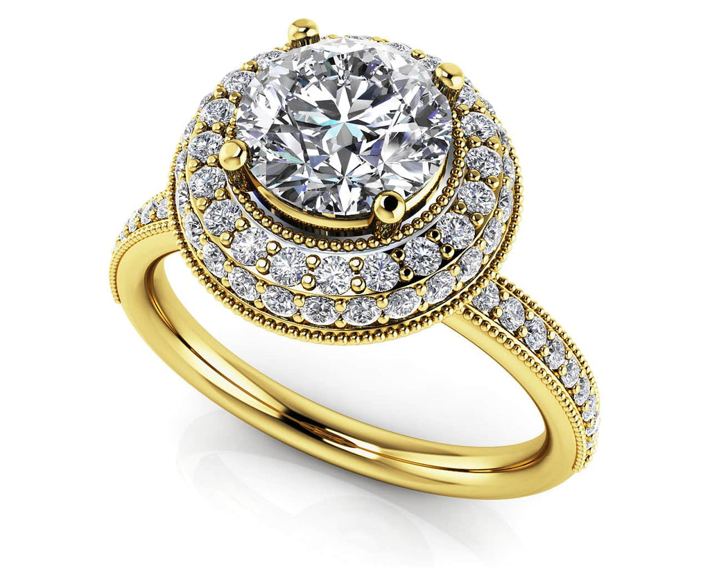 Fall In Love With Vintage Diamond Engagement Ring with 0.92 ct. (0.50 ct. center diamond) - Luxury Time NYC