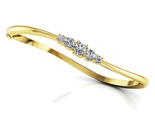 Load image into Gallery viewer, Fancy Five Curved Diamond Bangle with 0.73 ct.(finished) 2.4mm, 3.5mm, 4.3mm - Luxury Time NYC