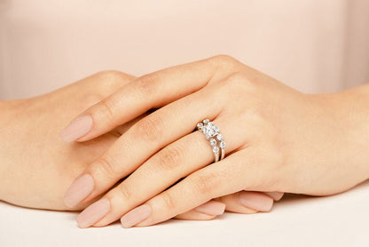 Five Across Lab - Grown Diamond Bridal Set with 2.49 ct. (1.50 ct. center diamond) - Luxury Time NYC