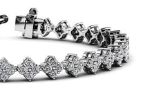 Load image into Gallery viewer, Fleur Diamond Cluster Diamond Bracelet with 2.90 ct.(finished) 1.75mm - Luxury Time NYC