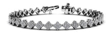 Load image into Gallery viewer, Fleur Diamond Cluster Lab - Grown Diamond Bracelet with 2.90 ct.(finished) 1.75mm - Luxury Time NYC