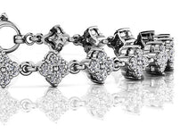 Load image into Gallery viewer, Fleur Link Diamond Bracelet with 1.85 ct.(finished) 1.75mm - Luxury Time NYC