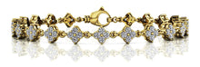 Load image into Gallery viewer, Fleur Link Diamond Bracelet with 1.85 ct.(finished) 1.75mm - Luxury Time NYC