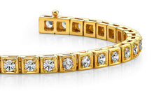 Load image into Gallery viewer, Floating Diamond Box Diamond Tennis Bracelet with 1.04 ct.(finished) 1.5mm - Luxury Time NYC