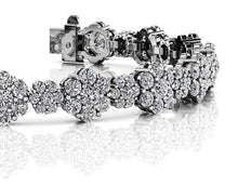 Load image into Gallery viewer, Flower Cluster Diamond Bracelet with 5.78 ct.(finished) - Luxury Time NYC