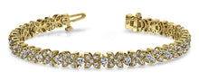 Load image into Gallery viewer, Flower Diamond Bracelet with 3.15 ct.(finished) 1.4mm, 1.5mm, 2.5mm - Luxury Time NYC