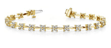 Load image into Gallery viewer, Flower Link Diamond Bracelet with 2.94 ct.(finished) 2.1mm - Luxury Time NYC