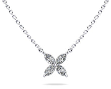 Load image into Gallery viewer, Flower Marquise Diamond Pendant with 0.40 ct.(finished) 4x2mm - Luxury Time NYC