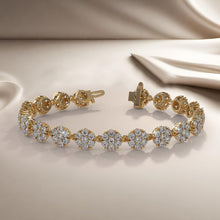 Load image into Gallery viewer, Flowers Of Love Diamond Bracelet with 12.50 ct.(finished) 3mm - Luxury Time NYC