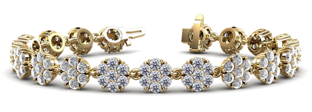 Flowers Of Love Lab - Grown Diamond Bracelet with 5.31 ct.(finished) 2mm - Luxury Time NYC