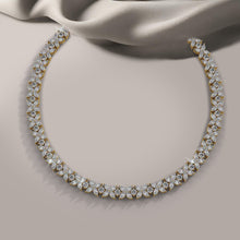 Load image into Gallery viewer, Flowers of Marquise Diamond Tennis Diamond Necklace with 28.40 ct.(finished) 4x2mm, 2.8mm - Luxury Time NYC