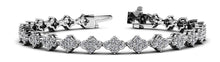 Load image into Gallery viewer, Four Clover Diamond Tennis Diamond Bracelet with 2.73 ct.(finished) 1.75mm - Luxury Time NYC