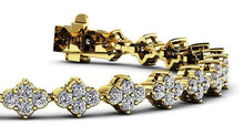 Load image into Gallery viewer, Four Clover Diamond Tennis Diamond Bracelet with 2.73 ct.(finished) 1.75mm - Luxury Time NYC