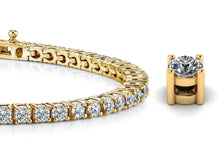 Load image into Gallery viewer, Four Prong Classic Diamond Tennis Bracelet with 10.40 ct.(finished) 4.1mm - Luxury Time NYC