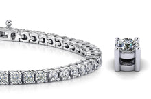 Load image into Gallery viewer, Four Prong Classic Diamond Tennis Bracelet with 10.40 ct.(finished) 4.1mm - Luxury Time NYC