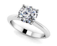 Load image into Gallery viewer, Four Prong Timeless Round Solitaire Ring Diamond with 0.50 ct.(finished) 5mm - Luxury Time NYC